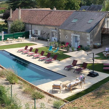 Sans Souci Bed And Breakfast Luxe Heated Pool And Restaurant Luzillé Exteriör bild