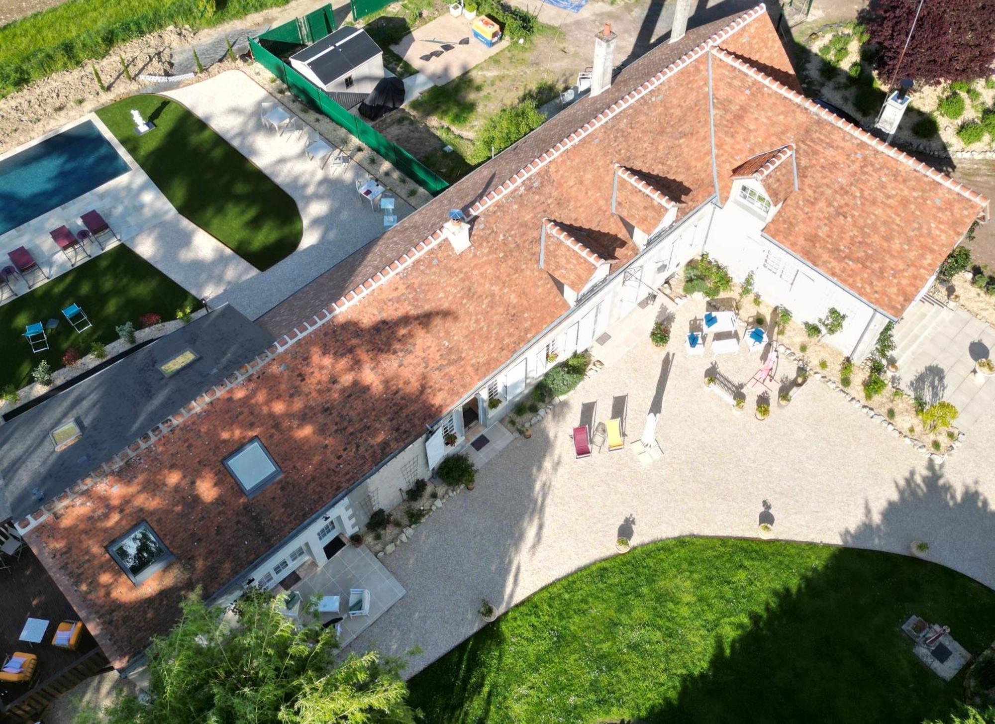 Sans Souci Bed And Breakfast Luxe Heated Pool And Restaurant Luzillé Exteriör bild